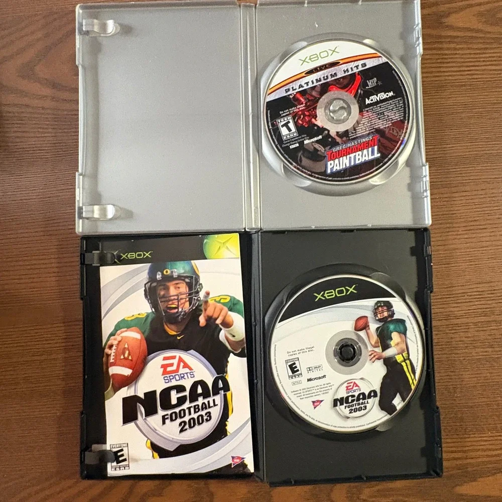 Xbox Games Lot 6 NCAA Football 2003-06 Paintball Baseball 2K3 Bundle Good Sports